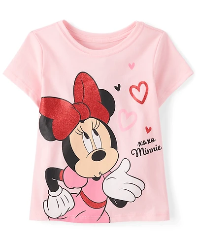 Baby And Toddler Girls Minnie Mouse™ Valentine's Day Graphic Tee