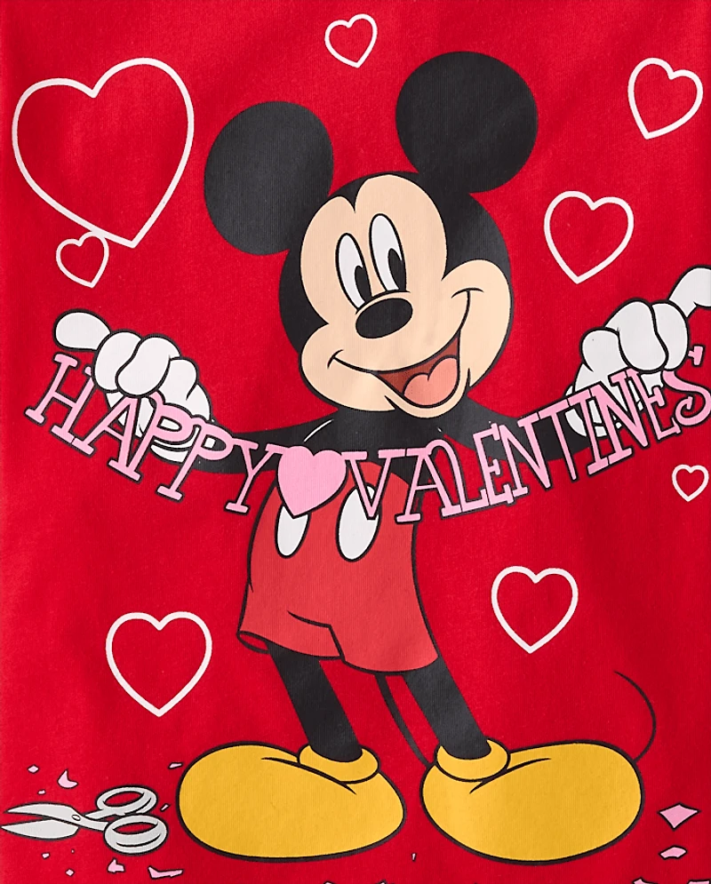 T-shirt graphique Mickey Mouse™ pour la Saint-Valentin, bébés et petits garçons
