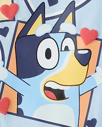 T-shirt graphique Bluey™ pour bébé et petit garçon, spécial Saint-Valentin