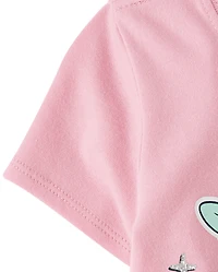 T-shirt à imprimé pailleté Minnie Mouse™ et Daisy Dancing pour bébé petite fille