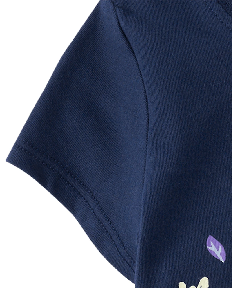 T-shirt graphique pailleté Elsa Forest Frozen™ pour bébés et petites filles