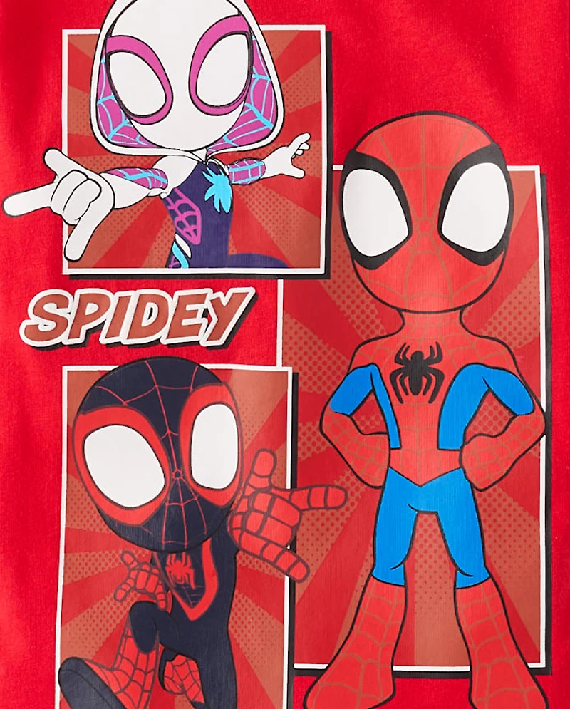 Baby And Toddler Boys Spidey Friends™ Grid Graphic Tee