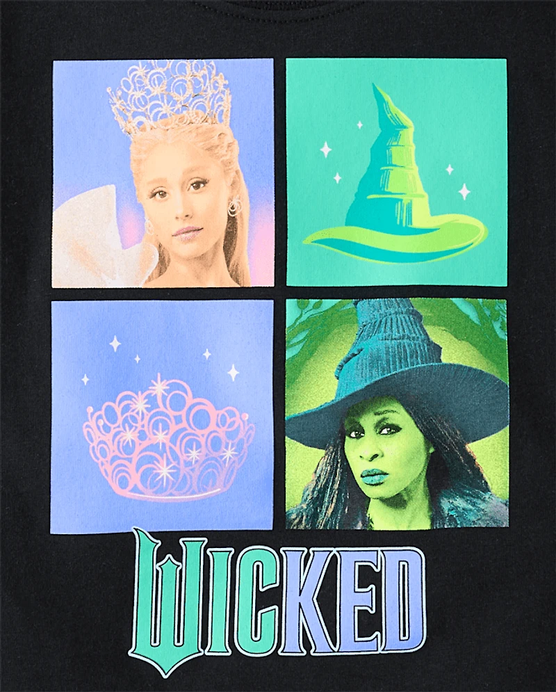 Girls Wicked™ Hat And Crown Oversized Cropped Graphic Tee