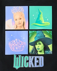 Girls Wicked™ Hat And Crown Oversized Cropped Graphic Tee