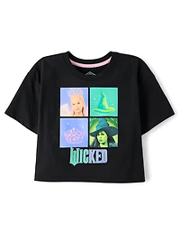 Girls Wicked™ Hat And Crown Oversized Cropped Graphic Tee