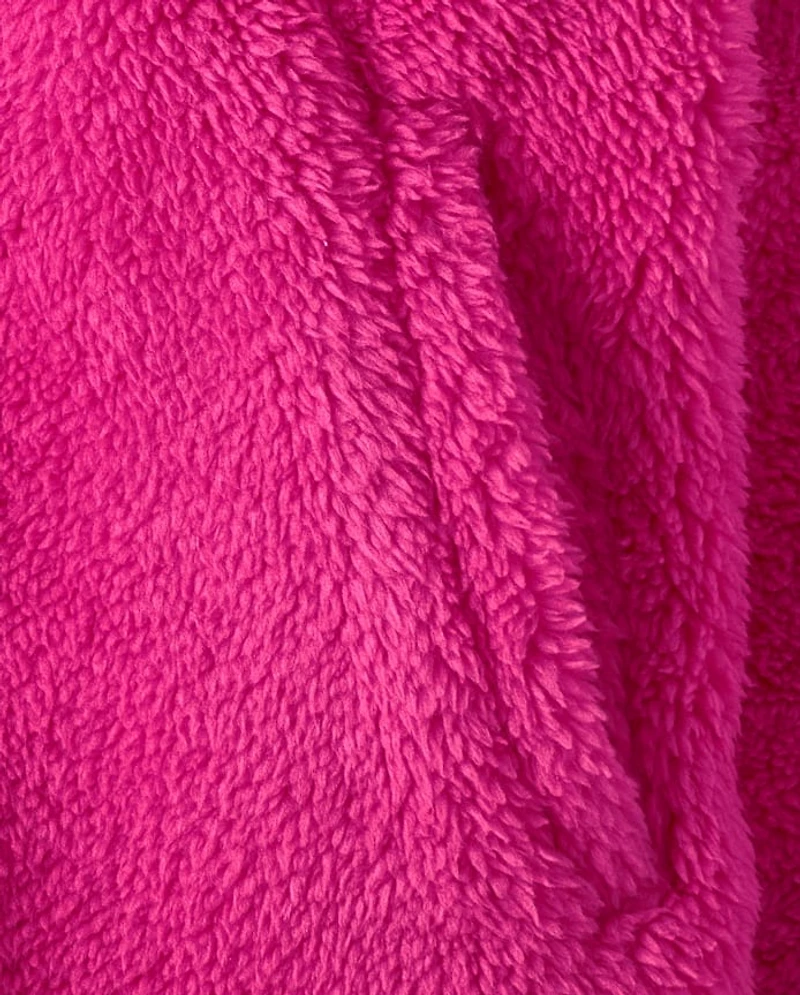 Girls Heavyweight Sherpa Zip Up Jacket