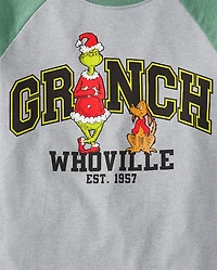 Boys Dr. Seuss The Grinch™ And Max Christmas Raglan Graphic Tee