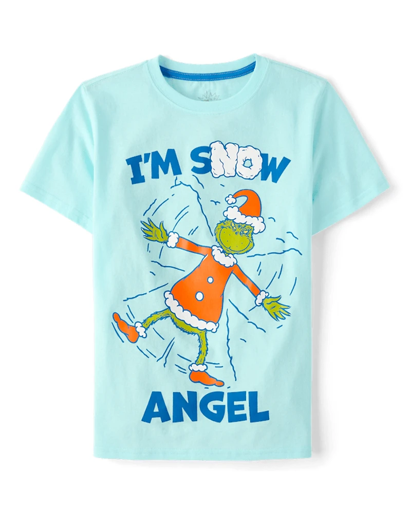 Boys Dr. Seuss The Grinch™ I'm Snow Angel Christmas Graphic Tee