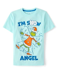 Boys Dr. Seuss The Grinch™ I'm Snow Angel Christmas Graphic Tee