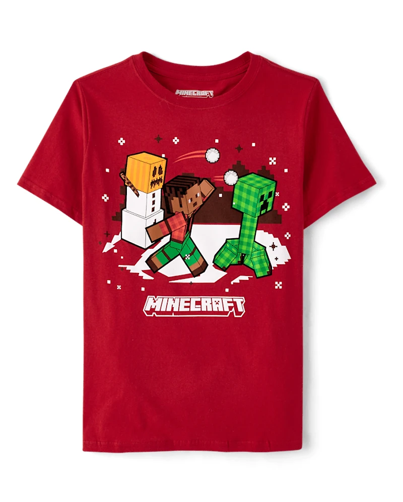 Boys Minecraft™ Christmas Graphic Tee