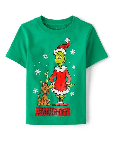 Baby And Toddler Boys Dr. Seuss The Grinch™ Naughty Christmas Graphic Tee