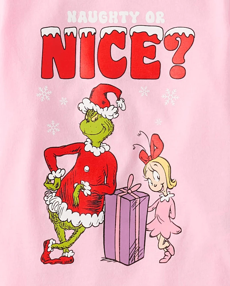 Baby And Toddler Girls Dr. Seuss The Grinch™ Nice Christmas Graphic Tee