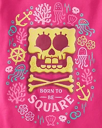 Girls SpongeBob SquarePants™ Skull And Crossbones Graphic Tee