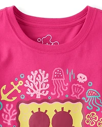 Girls SpongeBob SquarePants™ Skull And Crossbones Graphic Tee