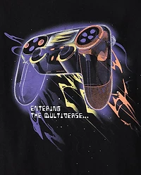 T-shirt graphique Game Controller Universe pour garçon