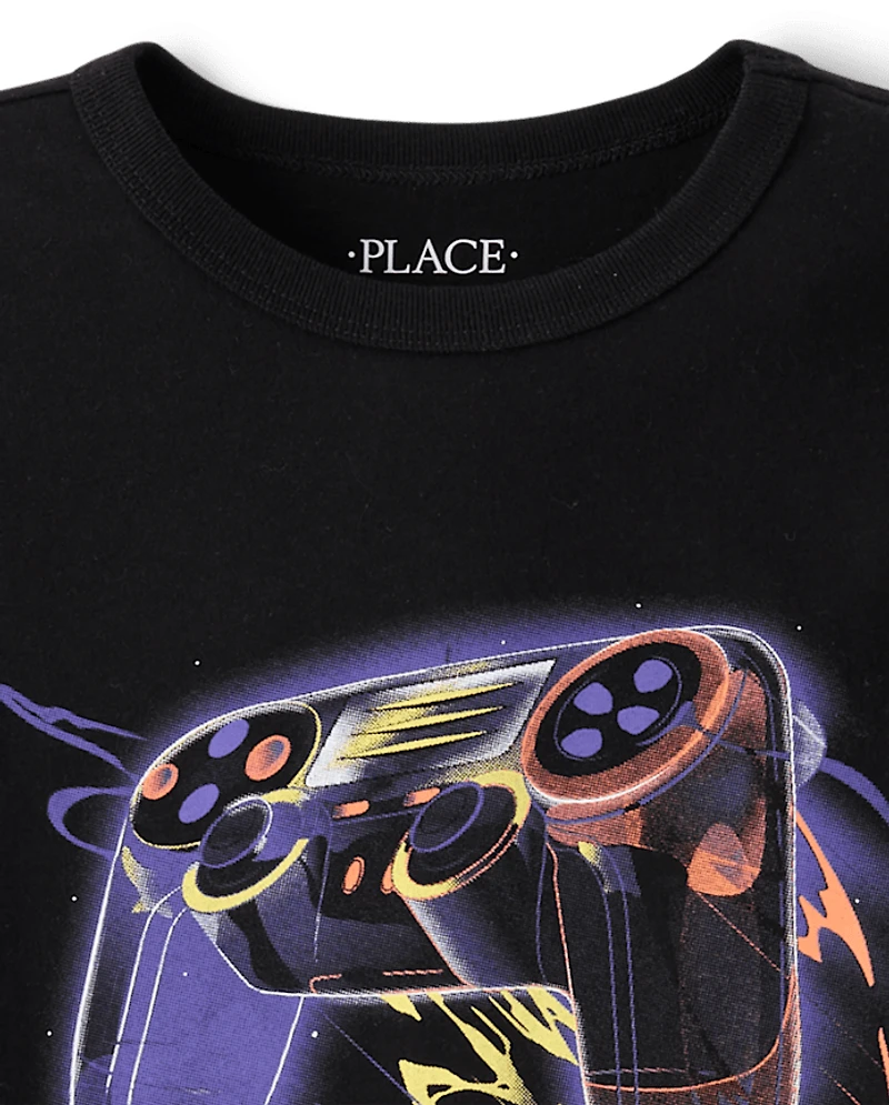 Boys Game Controller Universe Graphic Tee