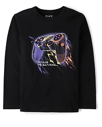 Boys Game Controller Universe Graphic Tee