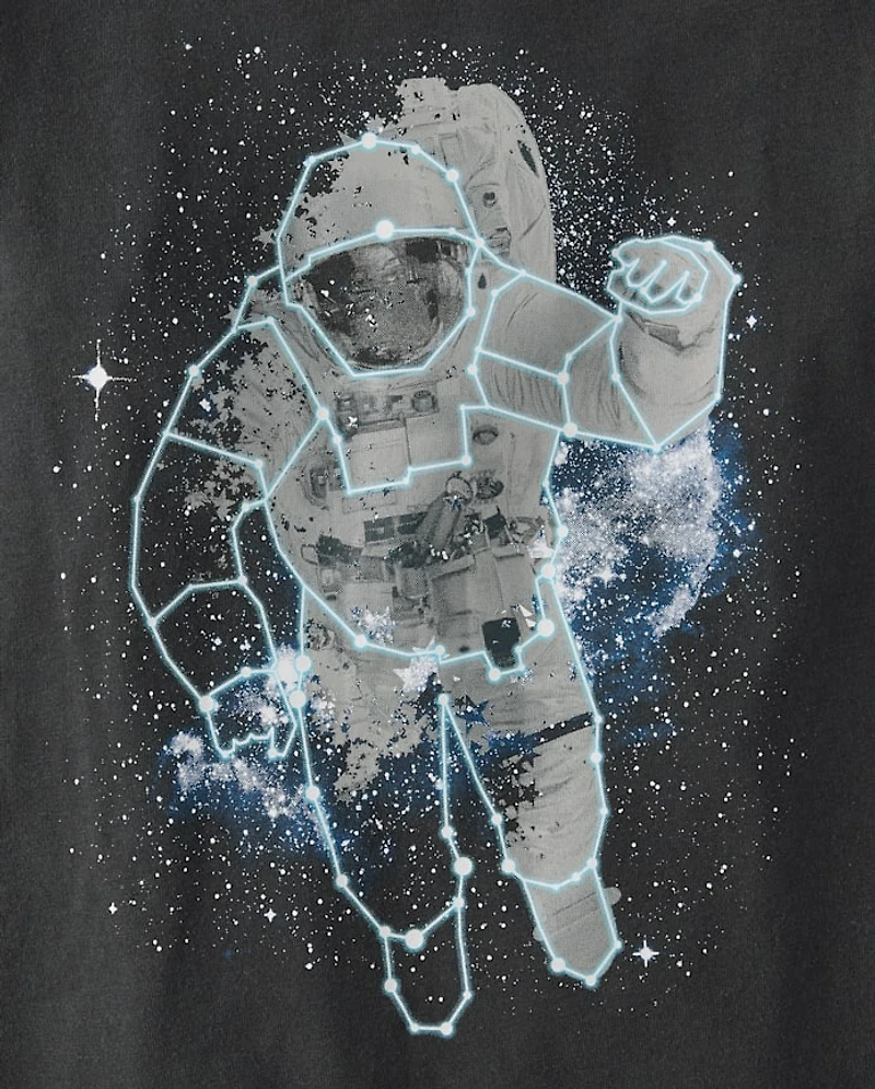 Boys Glow Astronaut Graphic Tee