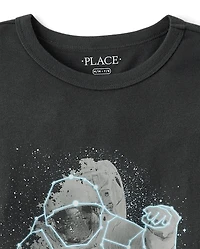 T-shirt graphique Glow Astronaut pour garçon
