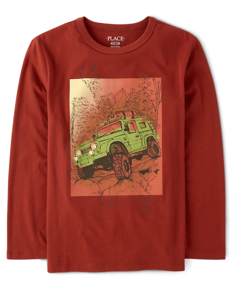 Boys Rock Crawler Truck Graphic Tee