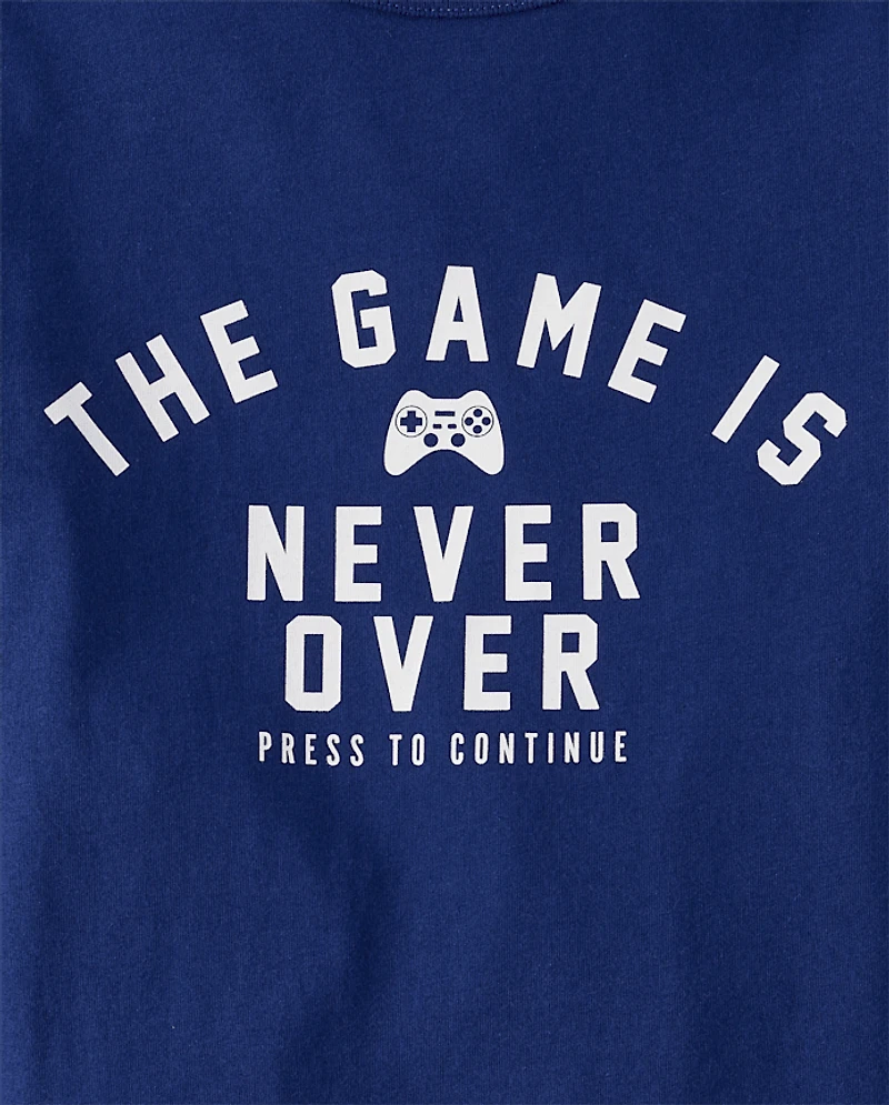 Boys Game Is Never Over Graphic Tee