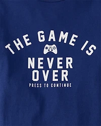 Boys Game Is Never Over Graphic Tee