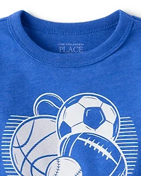 T-shirt graphique pour bébés et petits garçons toujours en mouvement