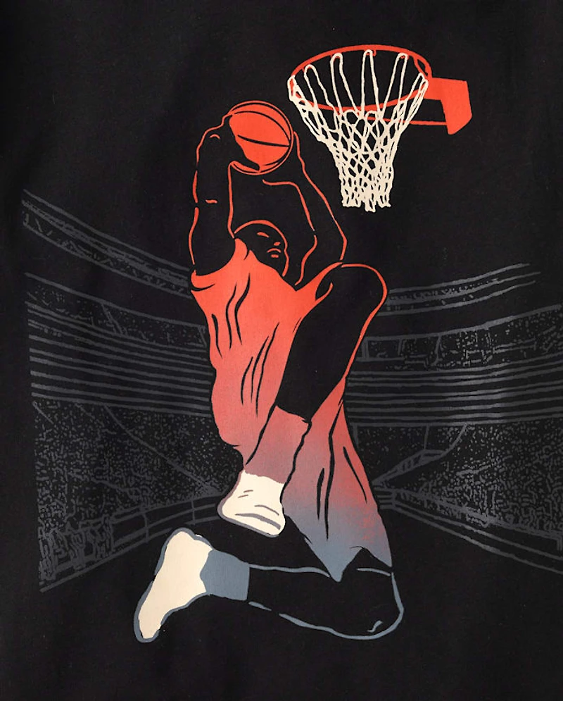 Boys Basketball Player Graphic Tee
