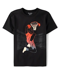 Boys Basketball Player Graphic Tee