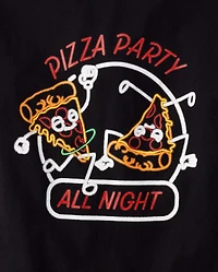 Boys Pizza Party Graphic Tee