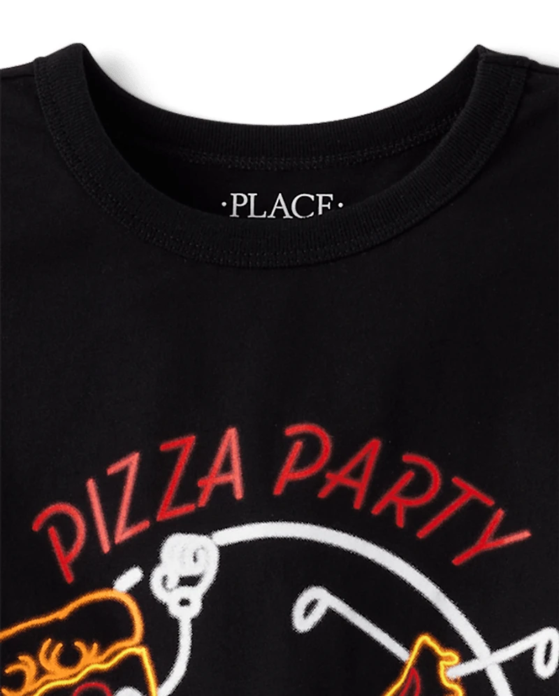 Boys Pizza Party Graphic Tee