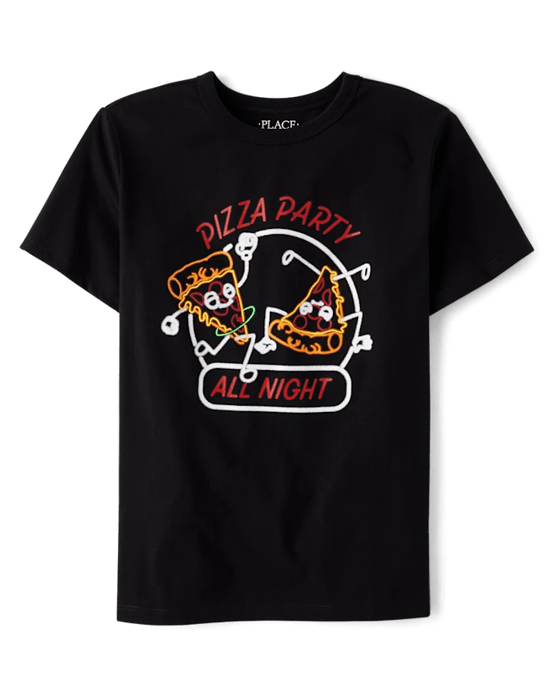 Boys Pizza Party Graphic Tee