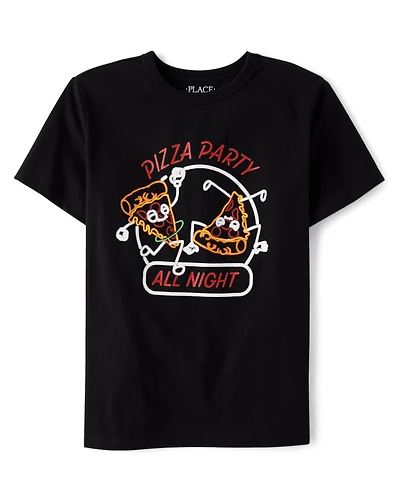 Boys Pizza Party Graphic Tee