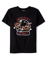 Boys Pizza Party Graphic Tee