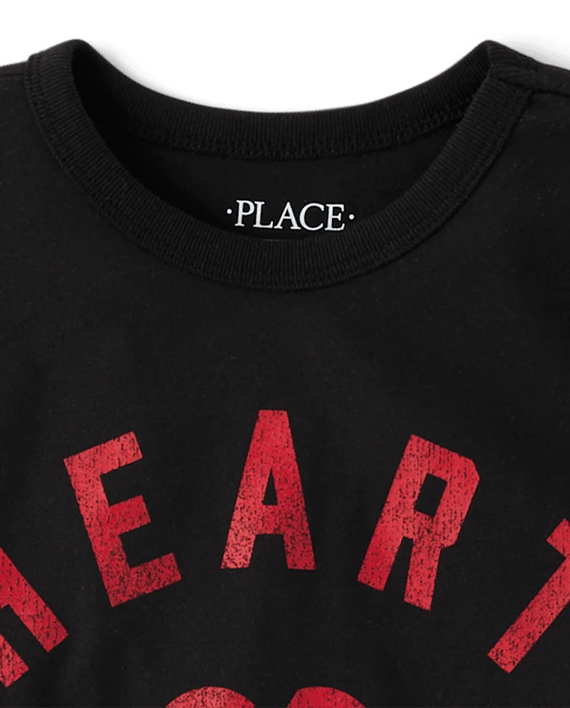 T-shirt graphique Cœur Brisé pour la Saint-Valentin - Garçon