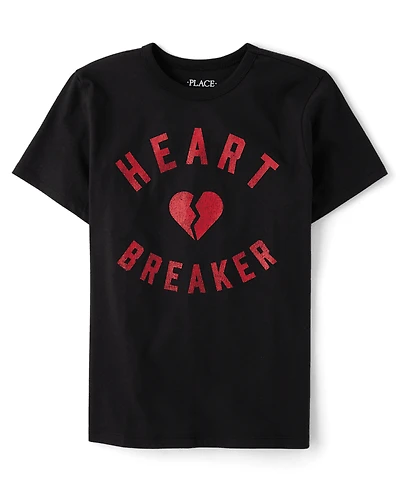 Boys Valentine's Day Heartbreaker Graphic Tee