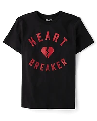 Boys Valentine's Day Heartbreaker Graphic Tee