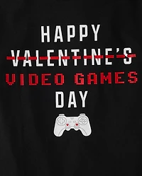 Boys Valentine's Day Video Games Graphic Tee