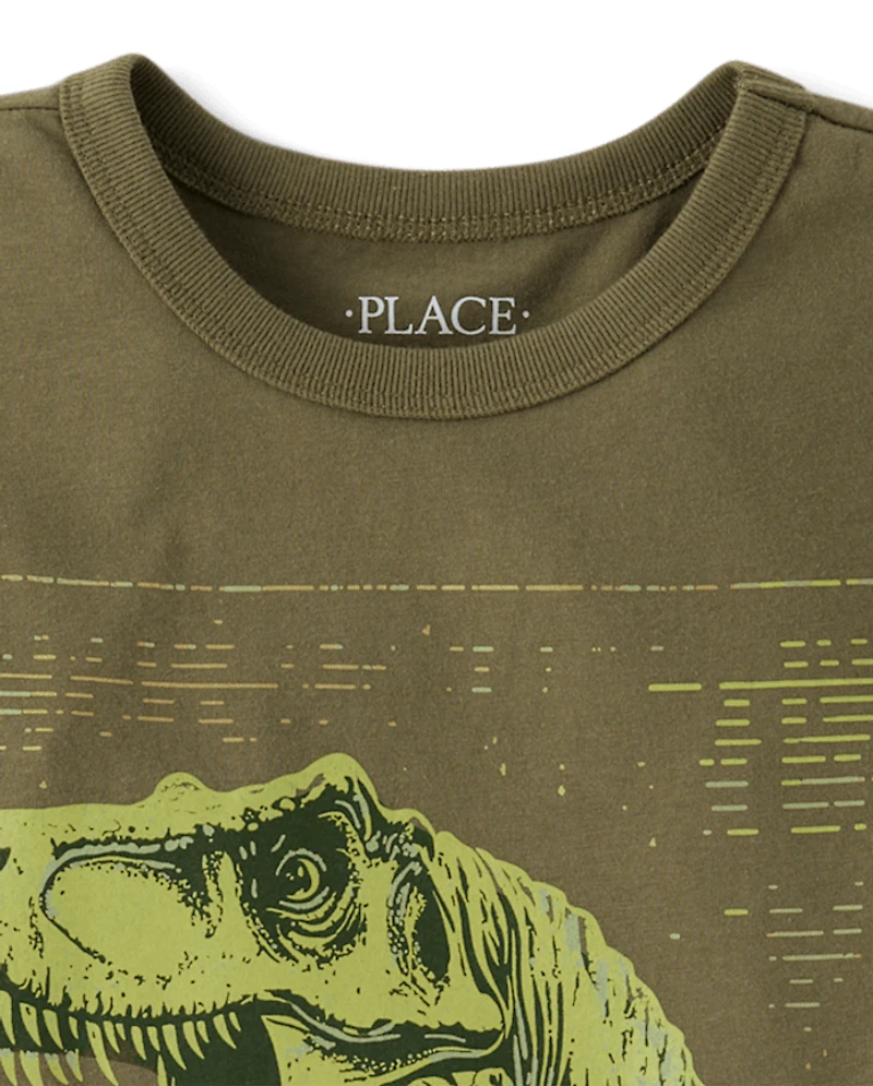 Boys Dino Profile Graphic Tee