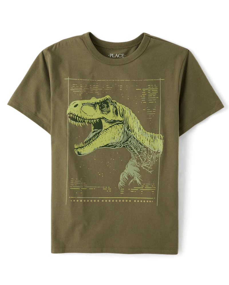 Boys Dino Profile Graphic Tee