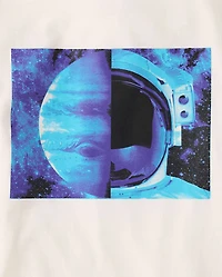 Boys Space Helmet Graphic Tee