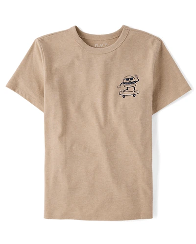 Boys Skater Burger Flip Graphic Tee