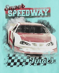 Boys Super Speedway Racecar Graphic Tee