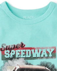 Boys Super Speedway Racecar Graphic Tee
