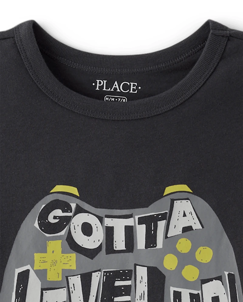 Boys Gotta Level Up Gamer Graphic Tee
