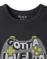 Boys Gotta Level Up Gamer Graphic Tee