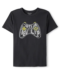 Boys Gotta Level Up Gamer Graphic Tee