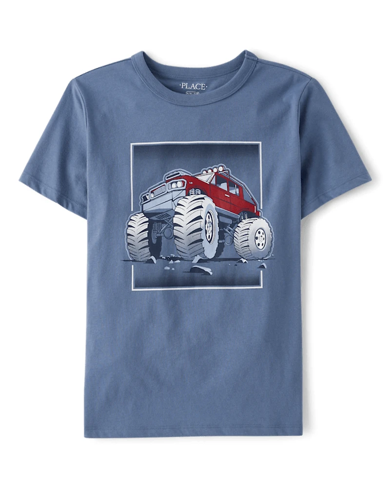 Boys Monster Truck Graphic Tee