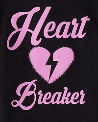 Girls Valentine's Day Heartbreaker Graphic Tee