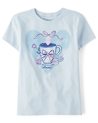 Girls Cocoa Amour Graphic Tee